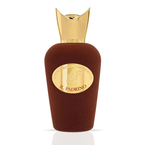 Sospiro IL Padrino Eau De Parfum Spray 100ml bottle, elegant packaging, showcasing the luxurious fragrance for men and women.
