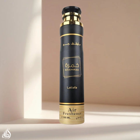 Khamrah Air Freshener 300ML (10.1 OZ) by Lattafa | Rich Notes, Luxe Vibes—Let Every Room Exude Elegance. - Intense Oud
