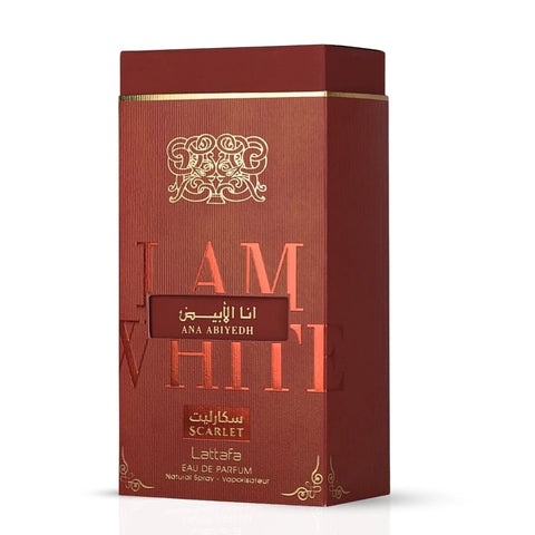 Ana Abiyedh Scarlet Eau de Parfum Spray 60ml (2.04 oz) by Lattafa | Sweetness With A Bold Edge - Intense Oud