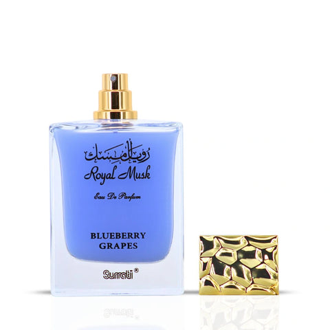 Royal Musk Blueberry Grapes EDP 100ML (3.4 OZ) by SURRATI, Exotic Fragrances for Men & Women. - Intense Oud