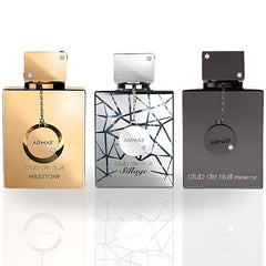 3PC Club De Nuit Collector's Pride Parfum Gift Set - EDP Sprays 30ML (1 OZ) By Armaf | Luxurious Collection Of Miniature Parfum Sprays. - Intense Oud
