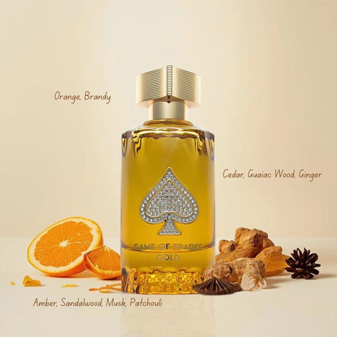 Game Of Spades Gold Parfum Spray 100ml (3.4 fl oz) by Jo Milano Paris - Intense Oud