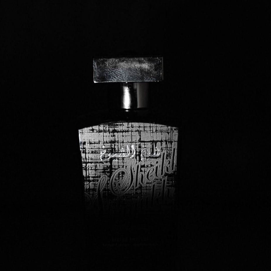 Lattafa Sheikh Al Shuyukh Final Edition Eau de Parfum spray 100ml bottle with elegant design and branding.