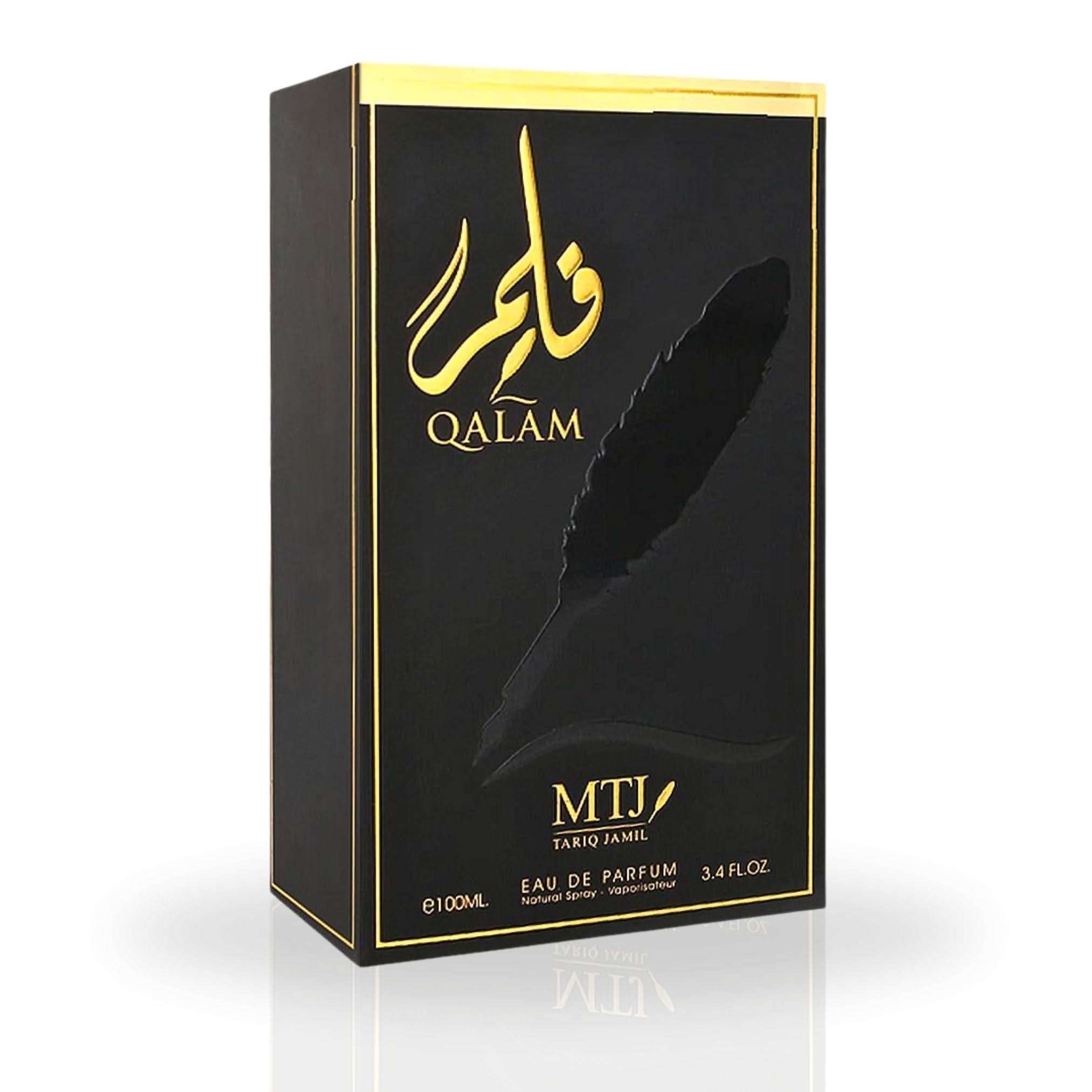 MTJ Qalam EDP spray 100ML, unisex perfume with warm spicy, musky, floral notes, long-lasting refreshing scent.