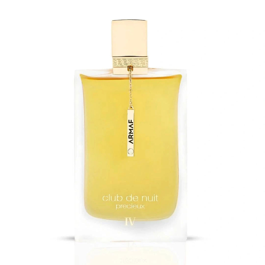 Armaf Club de Nuit Précieux IV Extrait de Parfum EDP 55ml bottle with elegant design and gold accents.