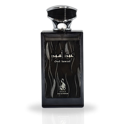 Oud Aswad EDP Spray 100ML (3.4 OZ) By RISALA | An Opulent Blend Of Luxurious, Spicy, Woody & Floral Fragrance. - Intense Oud