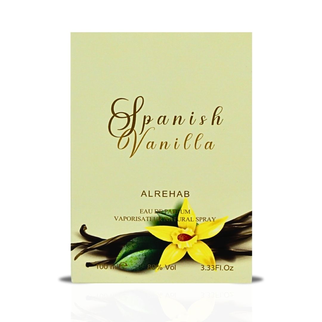 Spanish Vanilla EDP Spray 100ML (3.4 OZ) By Al Rehab | A Luxurious Soft, Sweet Vanilla Fragrance. - Intense Oud