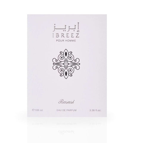 Ibreez Pour Homme EDP Spray 100ML (3.4 OZ) by Rasasi | Long Lasting, Citrusy, Aquatic, Refreshing, Masculine Scent. - Intense Oud
