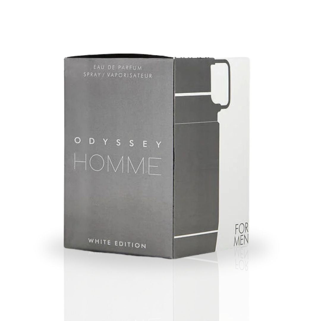 Odyssey Homme White Edition EDP Spray 100ML (3.4OZ) by Armaf | Long Lasting, Exquisite, Signature Scents. - Intense Oud