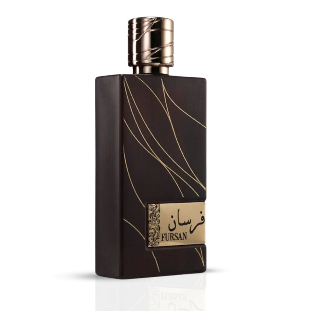 Fursan Brown Eau de Parfum Spray 100ml (3.4 oz) by Khadlaj (Velvet Pouch)