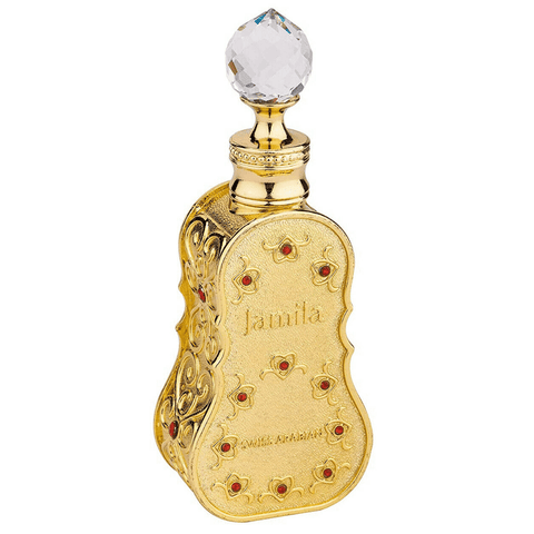 Jamila for Women Perfume Oil - 15 ML (0.5 oz) by Swiss Arabian (BOTTLE WITH VELVET POUCH) - Intense oud