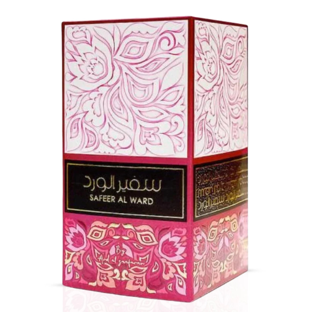 Safeer Al Ward Eau de Parfum spray by Ard Al Zaafaran, 100ml bottle with elegant floral and oriental fragrance design