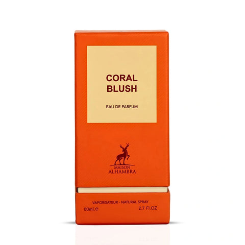 Coral Blush Eau de Parfum Spray 80ml (2.7 oz) by Maison Alhambra | Sweet, Rich & Unapologetically Daring - Intense Oud