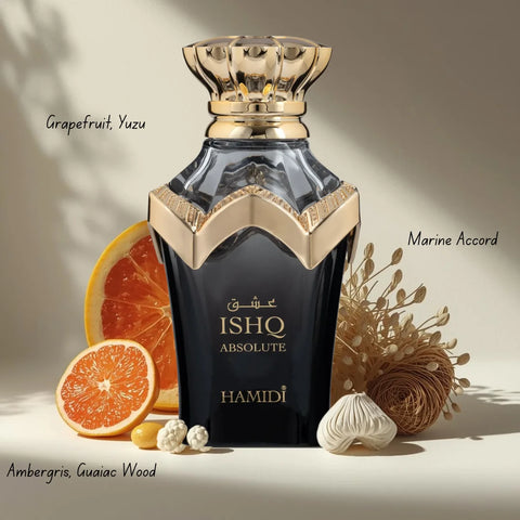 Ishq Absolute & Ishq Forever Eau de Parfum Sprays 100ml (3.4 oz) by Hamidi (Bundle) - Intense Oud