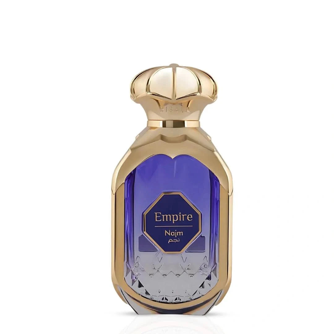 Empire Najm Eau de Parfum by Elite Risala in a 100ml spray bottle, featuring a sleek design and elegant fragrance presentation.