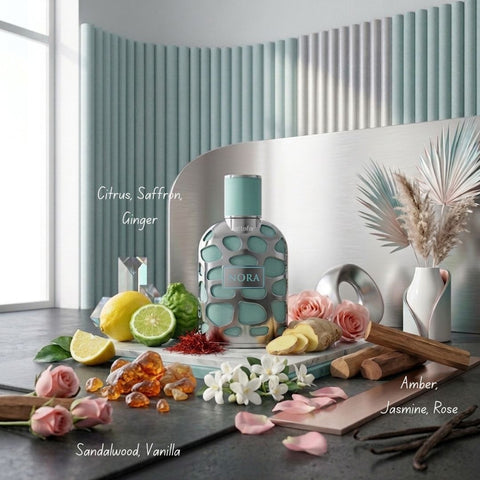 Nora by Lattafa & Alora by Ard Al Zaafaran Eau de Parfum Sprays 100ml (3.4 oz) (Bundle)