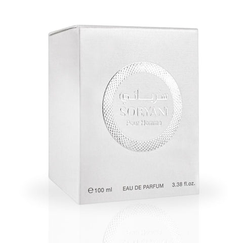 Soryani Pour Homme EDP Spray 100ML (3.4 OZ) by Rasasi | Long Lasting, Refreshing, Citrusy, Floral, Luxurious Masculine Scent. - Intense Oud