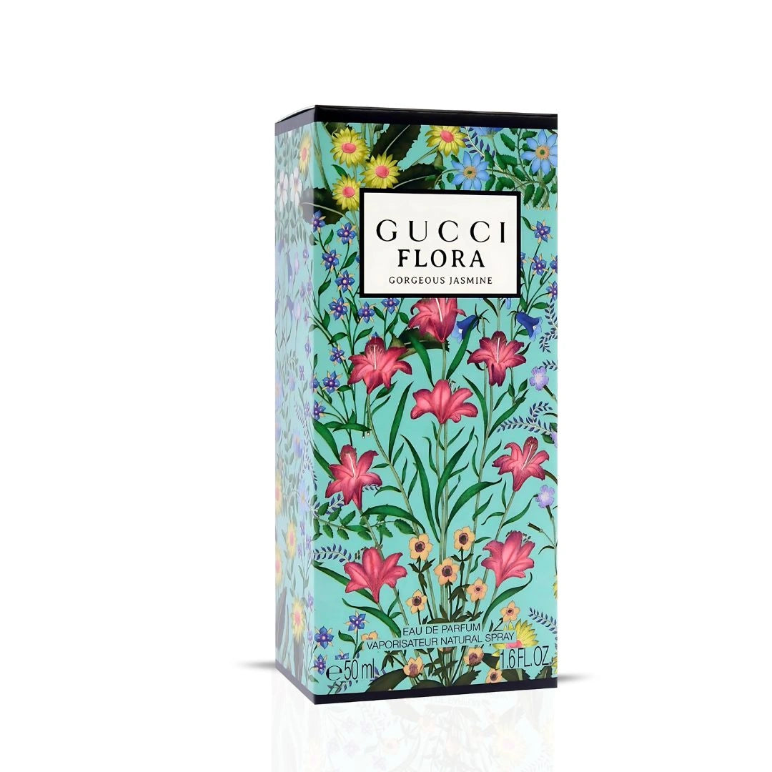 Gucci Flora Gorgeous Jasmine Eau de Parfum Spray 50ml (1.6 oz) | Where Radiant Florals Meet Bold Femininity - Intense Oud