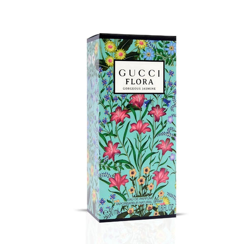 Gucci Flora Gorgeous Jasmine Eau de Parfum Spray 50ml (1.6 oz) | Where Radiant Florals Meet Bold Femininity - Intense Oud