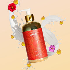 Hamidi Shams Edition Ambre Body Lotion 500ml (16.9 OZ) By Hamidi | Ultra Moisturizing, Skin-Nourishing, Replenishes Dry Skin, Sweet Fragrance. - Intense Oud