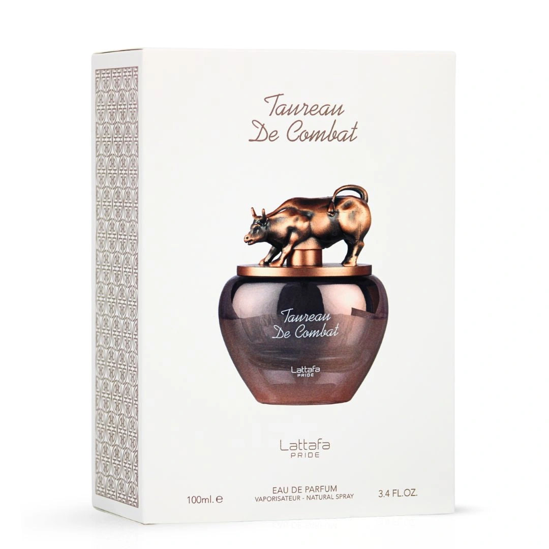 Taureau De Combat Eau de Parfum Spray 100ml (3.4 oz) by Lattafa Pride | A Bold Statement in Every Note - Intense Oud
