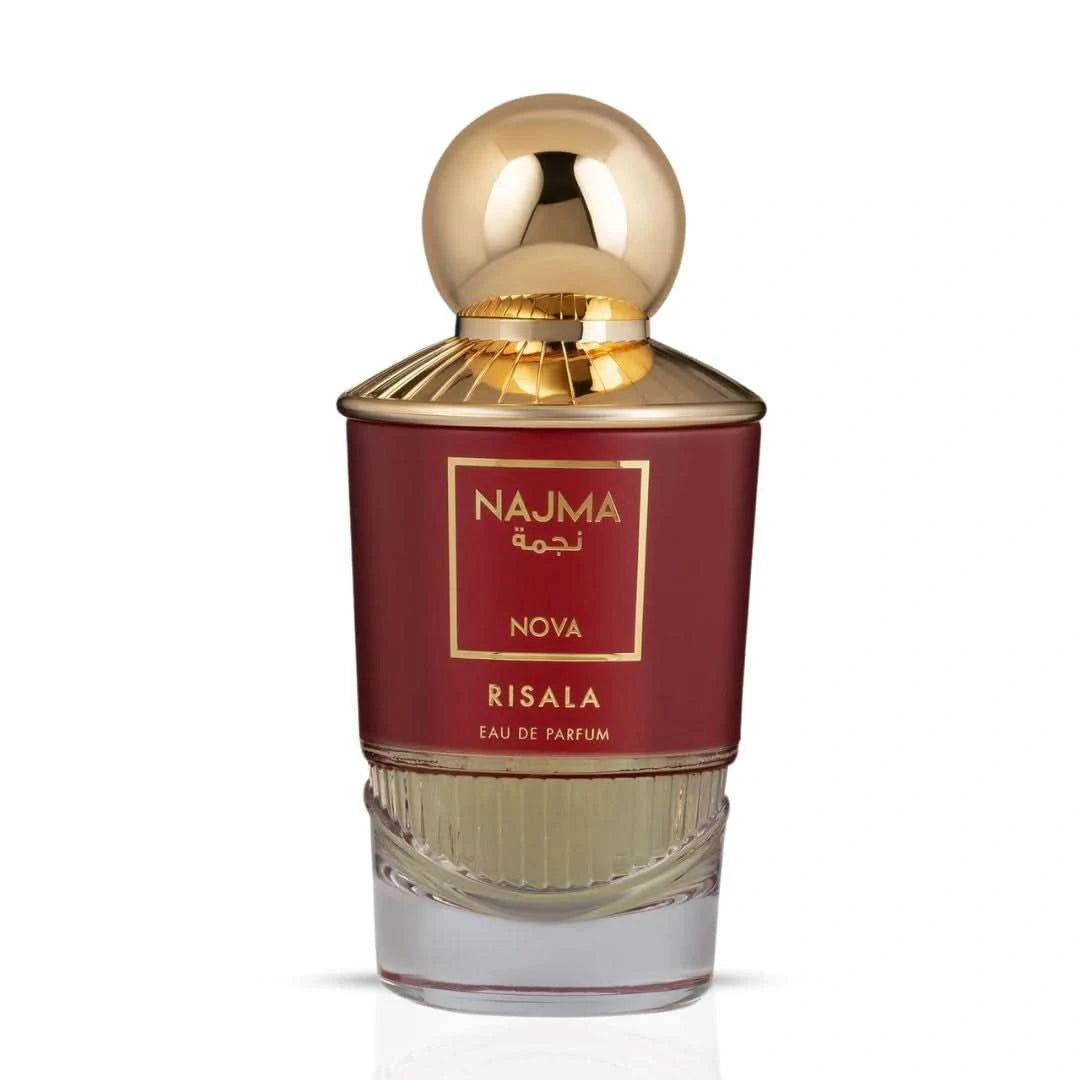 Najma Nova Eau de Parfum Spray by Risala in 100ml bottle, featuring elegant packaging and a sleek design.