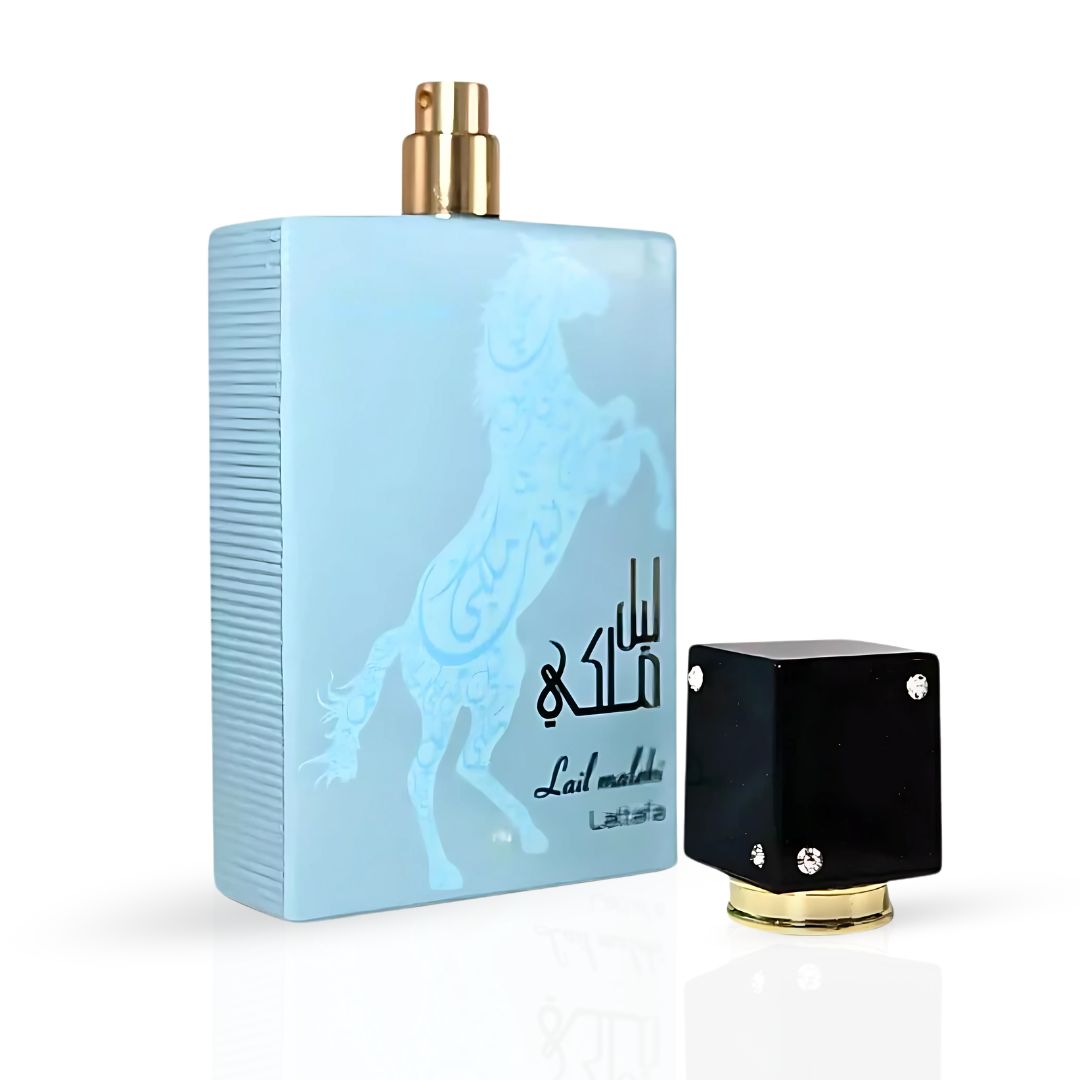 Lail Maleki Moroccon Blue Eau De Parfum Spray 100ML (3.4 OZ) By Lattafa | A Blend Of Citrus, Warm Florals & Woody Oud For A Lasting Impression. - Intense Oud