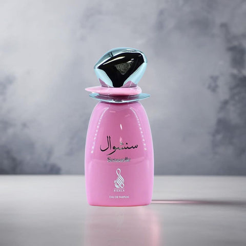 Bundle of RISALA Sensuelle & Angels of Heaven Eau de Parfum sprays, 100ml bottles, with elegant packaging and fragrance details.