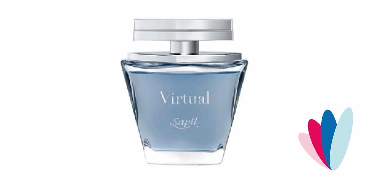 Virtual for Men EDT by Sapil, 100ml Eau De Toilette bottle with sleek design and clear fragrance description.