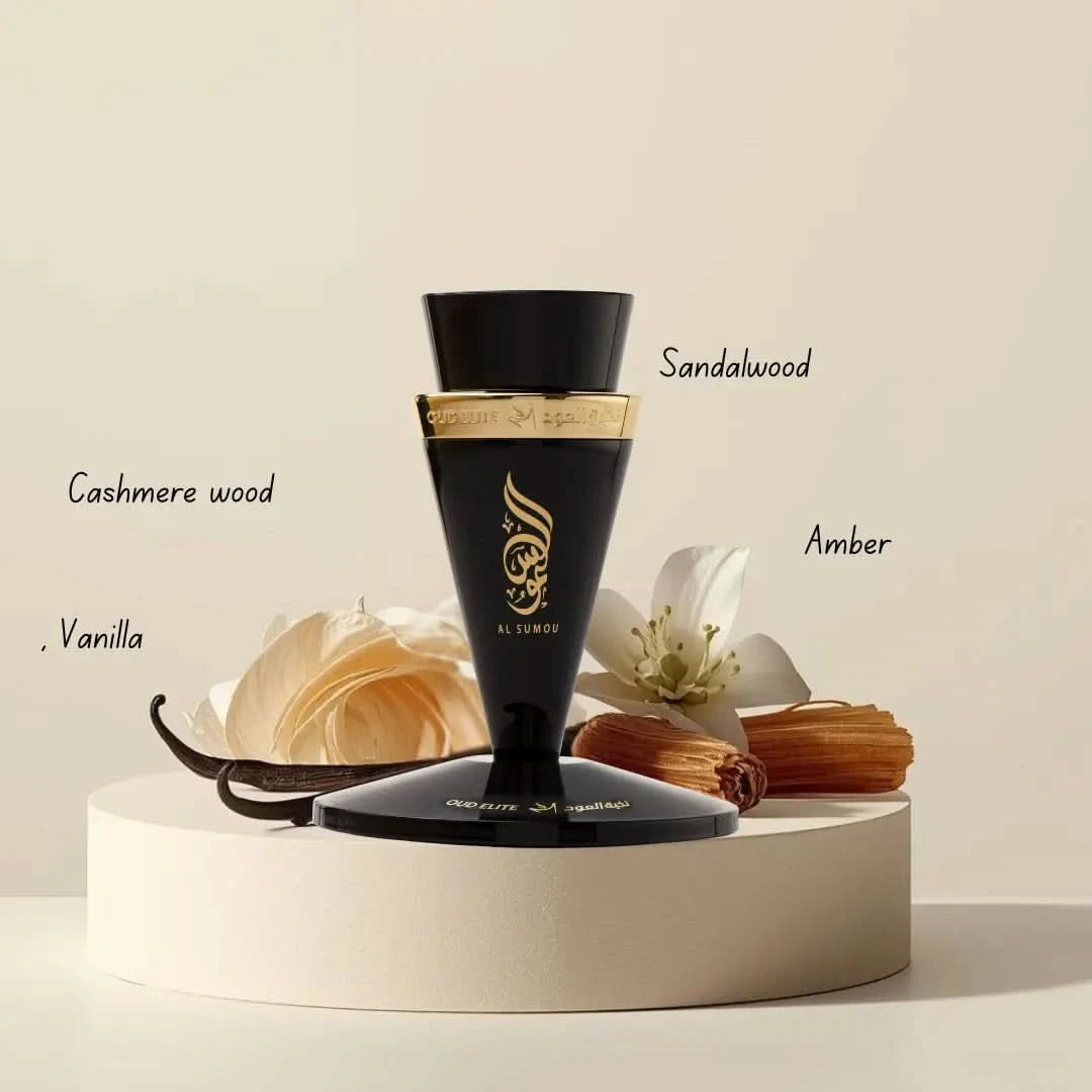 Al Sumou Eau De Parfum by Oud Elite in an 80ml bottle, featuring elegant packaging and a sophisticated fragrance design.