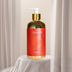 Hamidi Shams Edition Ambre Body Lotion 500ml (16.9 OZ) By Hamidi | Ultra Moisturizing, Skin-Nourishing, Replenishes Dry Skin, Sweet Fragrance. - Intense Oud