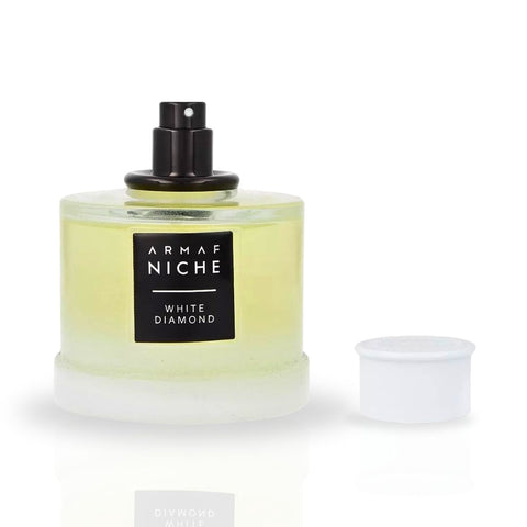 Niche White Diamond For Men EDT Spray 90ML (3 OZ) By Armaf | Long Lasting, Refreshing, Exotic Florals, Woody Undertones. - Intense Oud