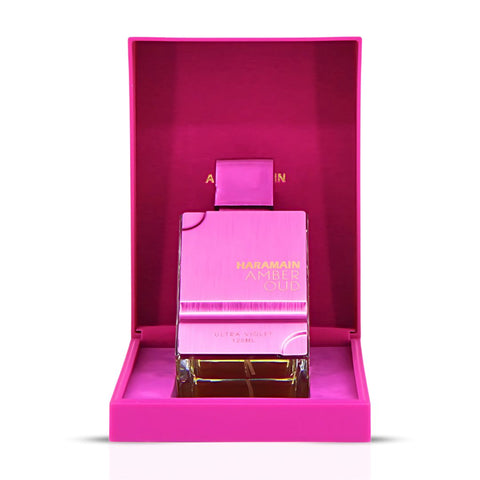 Amber Oud Ultra Violet Eau De Parfum Spray 120ML (4.0 OZ) By Al Haramain | A Mesmerizing Fusion Of Opulent Florals, Tantalizing Spice & Woody Warmth For An Alluring Finish. - Intense Oud