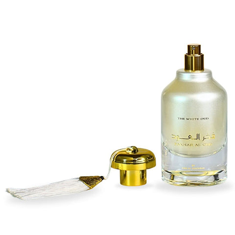AUCTION Fakhar Al Oud The White Oud EDP Spray 100ML (3.4 OZ) By Ard Al Zaafaran (Velvet Pouch)