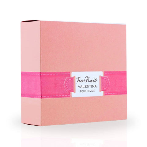 Armaf Tres Nuit Valentina Pour Femme EDP spray bottle, 100ML, with elegant packaging and floral fragrance design.