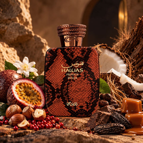 Hawas Private Terra, Luceo & Dulce Extrait De Parfum Spray 100ml (3.38 oz) by Rasasi (Bundle)