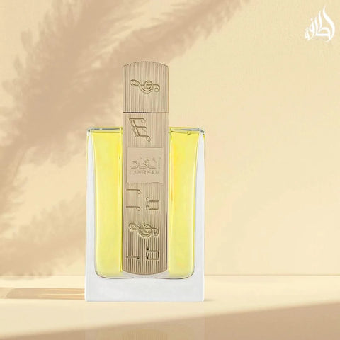 Angham Eau de Parfum Spray 100ml (3.4 oz) by Lattafa (Velvet Pouch) - Intense Oud