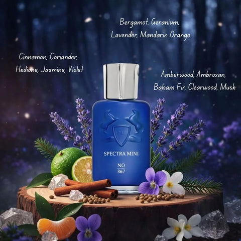 Spectra Mini No. 367 Eau De Parfum Spray 25ml, elegant bottle of fragrance with floral and citrus notes.