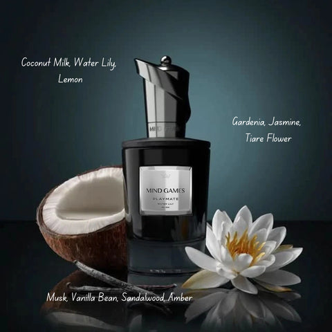 Playmate Extrait de Parfum by Mind Games, 100ml EDP bottle with sleek design and elegant packaging.