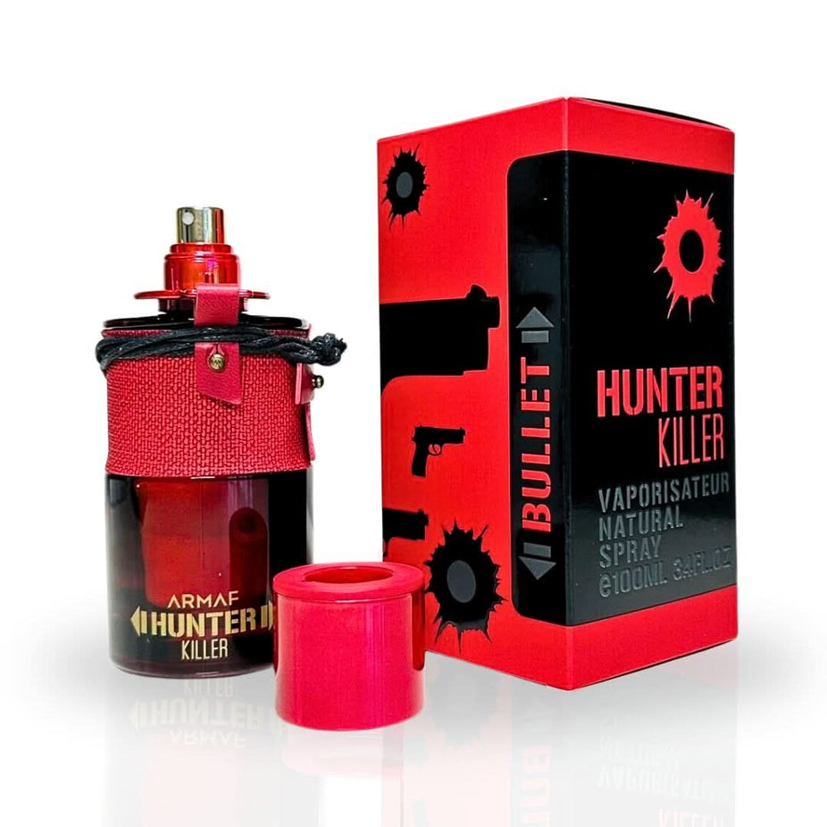 Armaf Hunter Killer For Men EDP spray 100ML with sleek bottle design, capturing a captivating, masculine fragrance.