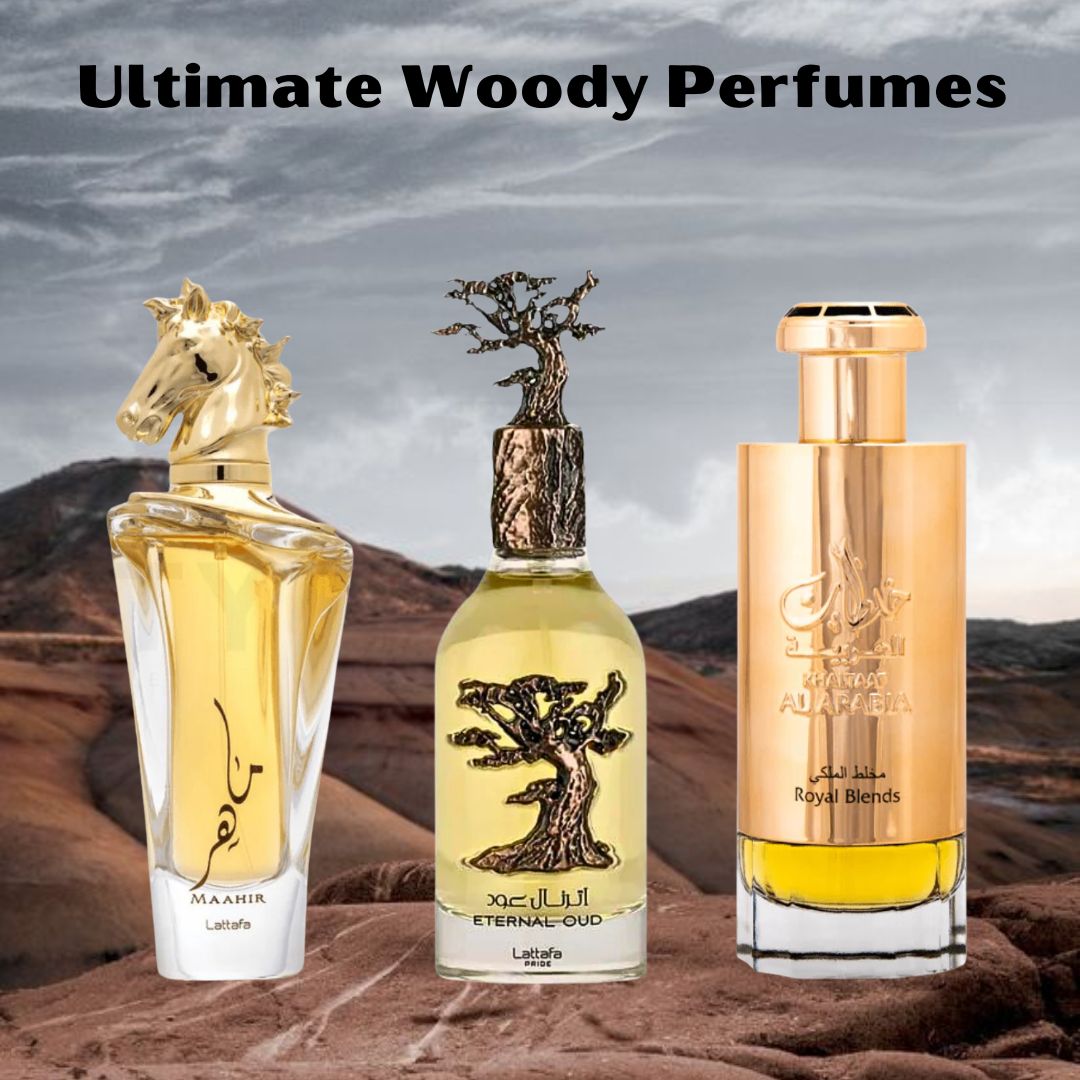 Maahir, Eternal Oud, Khaltaat Al Arabia Royal Blend - EDP Sprays 100ML (3.4 OZ) By Lattafa | Ultimate Woody Perfumes: Deep, Alluring & Enduring. (TIMELESS COLLECTION) - Intense Oud