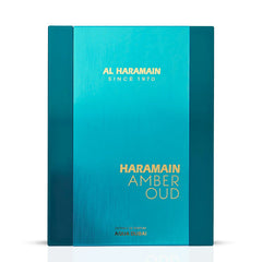 Amber Oud Aqua Dubai Extrait De Parfum Spray 75ML (2.5 OZ) By Al Haramain | A Fusion Of Bergamot, Fruits & Amber Grounded By Musk, Leaving A Exotic Trail. - Intense Oud