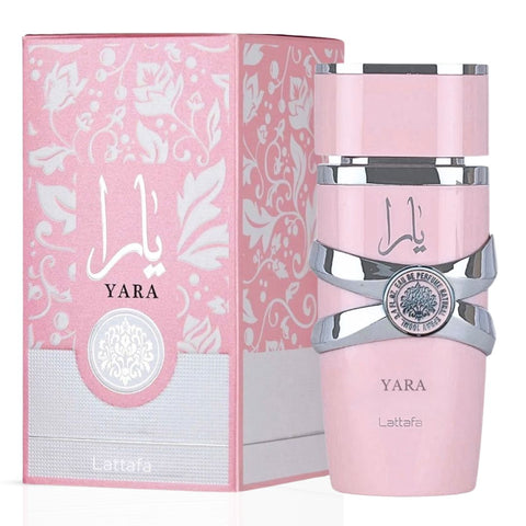 Eshal Musk by Paris Corner & Yara by Lattafa Eau de Parfum Sprays 100ml (3.4 oz) (Bundle)