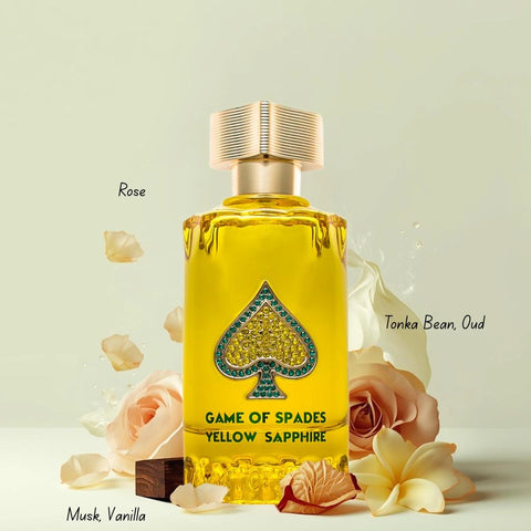 Game of Spades Yellow Sapphire Eau de Parfum Spray 90ml (3.0 oz) by Jo Milano Paris - Intense Oud