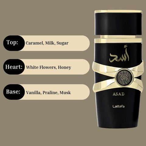 Asad EDP Spray 100ML (3.4 OZ) By Lattafa | Best Scent For a Lasting Impression. (PACK OF 3) - Intense Oud
