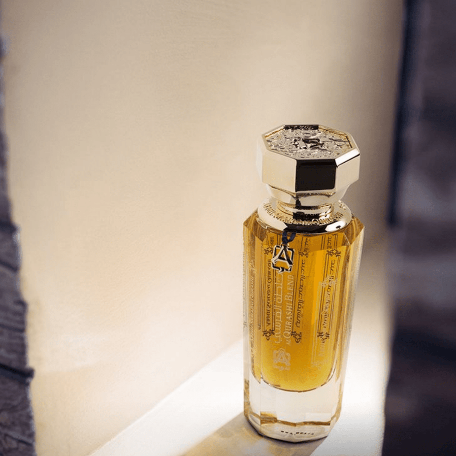 Al Qurashi Blend EDP by ASQ, 150ml Eau De Parfum bottle with elegant packaging and floral fragrance accents.