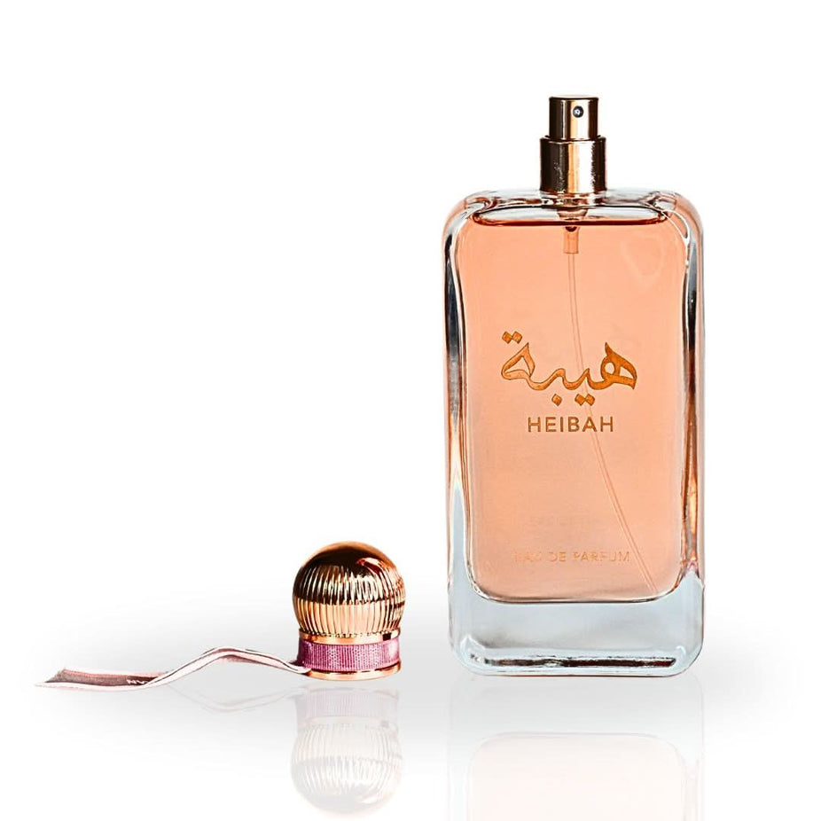 Heibah Eau de Parfum spray by Ard Al Zaafaran, 100ml bottle with elegant packaging and floral fragrance design.