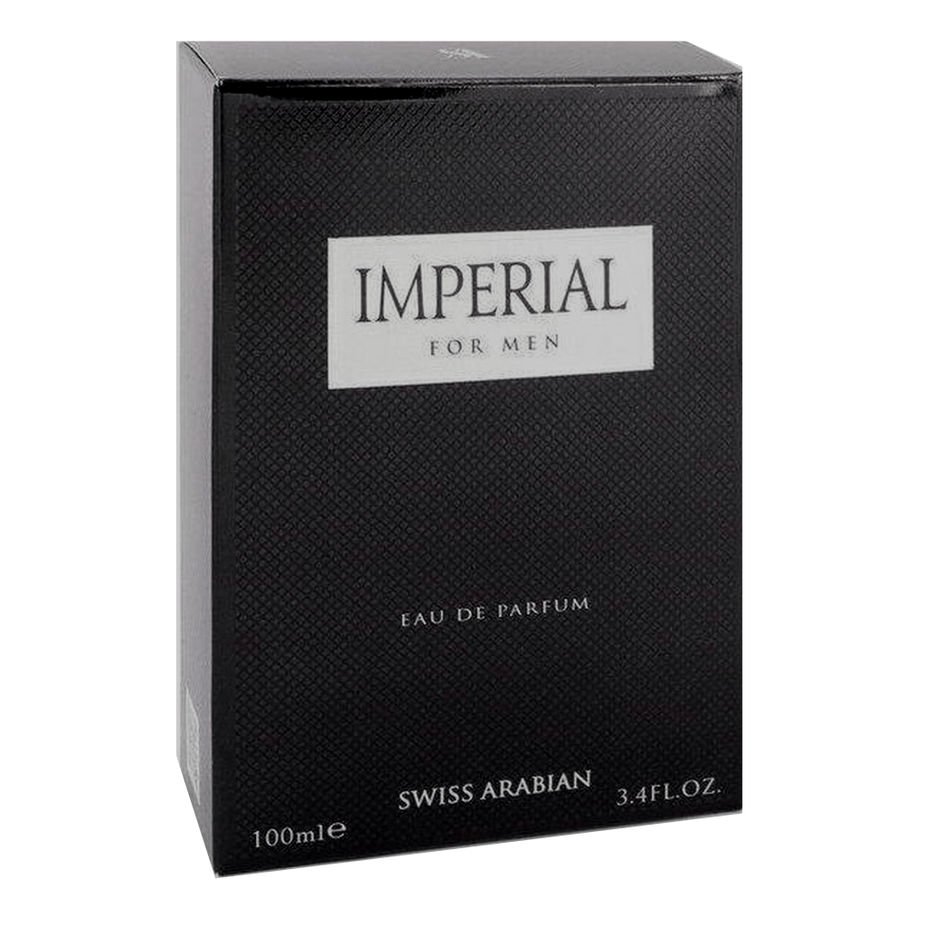 Swiss Arabian Imperial for Men EDP 100ML perfume bottle with sleek design and elegant label.