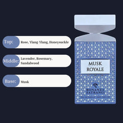 Musk Royale EDP Spray 100ML (3.4 OZ) by Bonanza Satrangi | Long Lasting, Elegant, Warm, Sensual, Luxurious Fragrances. - Intense Oud