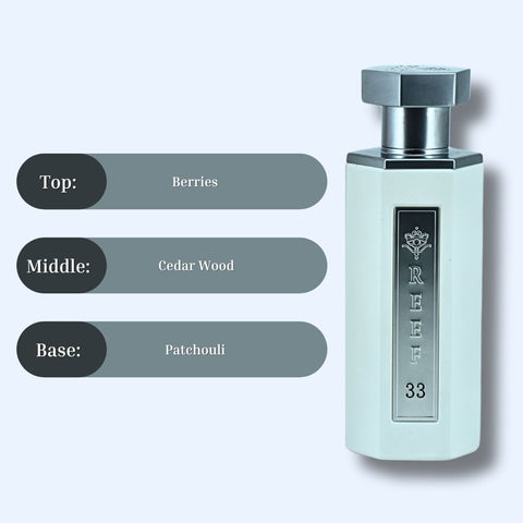 Reef 33 White - EDP Spray 100ML (3.4 OZ) By Reef Perfumes | Long Lasting & Luxurious Fragrance. - Intense Oud